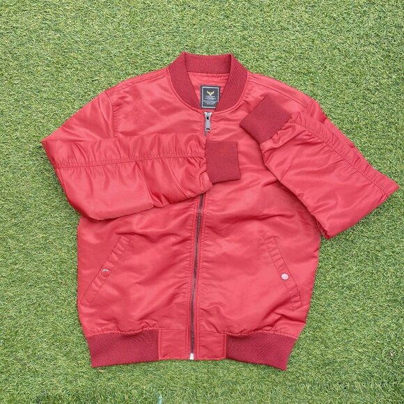 Military Industries By Unsocial Mens Bomber Jacket‎ Black XL Full Zip Nylon - Picture 5 of 11